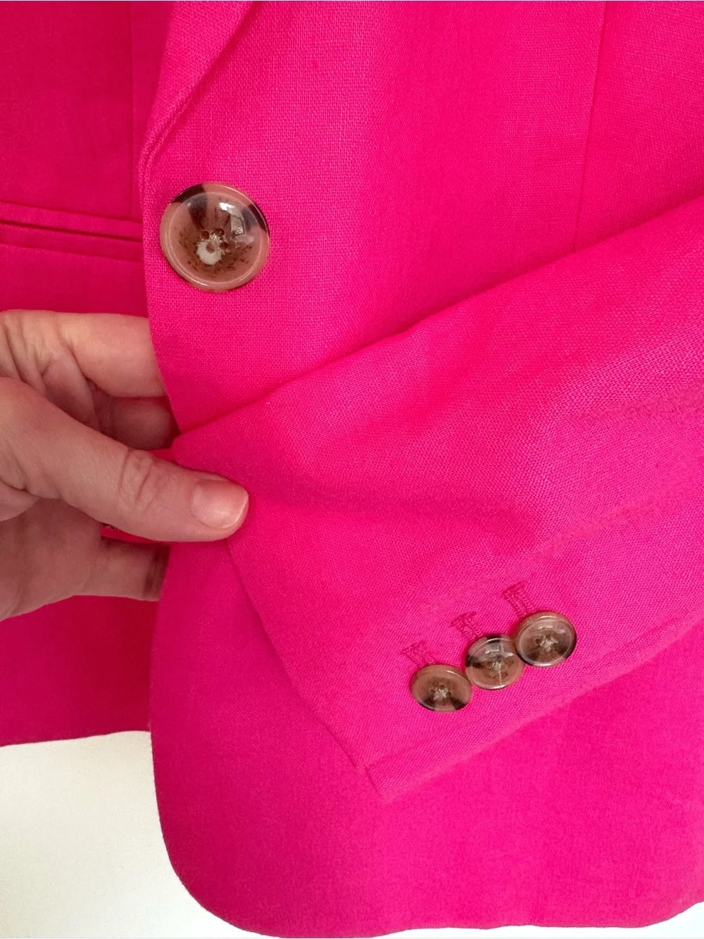 NWT J.Crew Pink Linen Cotton Holland Blazer Size 2